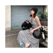 (店+)CHILL現貨 韓系細肩碎花長洋裝 吊帶洋裝  女生 連身裙 渡假風洋裝 仙氣洋裝 長洋裝 預購