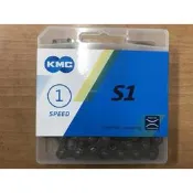 火雞二輪 原廠盒裝 KMC S1 高強度單速鏈條112目鍊條 新包裝附快扣 場地車 單速車
