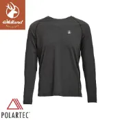 悠遊山水戶外生活館 【Wildland 荒野 男 Polartec pd格狀抗臭圓領長袖衣《霧灰》】P1622/排汗衣/戶外運動機能上衣/運動衫