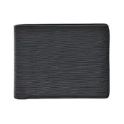【  Louis Vuitton 路易威登  】M60662 經典Multiple系列EPI水波紋皮革男用對折錢包短夾(黑色)