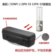 臺灣現貨適用索尼 SONY LSPX-S1 LSPX-S2晶雅音管臺燈玻璃音響保護包 音箱包 便攜硬殼包