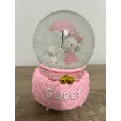 Hello Kitty貓水晶球音樂盒 全新有盒子 生日禮物交換禮物聖誕節禮物