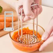 【廚房工具】日式304不鏽鋼壓泥器(馬鈴薯 搗泥器 壓碎器 擠壓器 擠泥器 薯泥 搗碎器 地瓜泥 水果 芋泥)