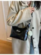 喜挖2店 韓版時尚小眾質感腋下餃子包女包2026新款秋季簡約單肩斜後背包