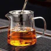 ⚡桃園出貨⚡高檔加厚耐熱玻璃公道杯新款茶漏一體沖泡分茶器小青柑專用泡 茶壺