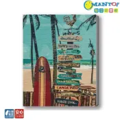 (店+)【Manto】巴西衝浪-台灣製DIY數字油畫|超取專用大小