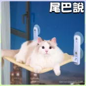 尾巴說 免運貓吊床 貓爬架 貓床 貓咪吊床 吸盤貓吊床 折疊貓吊床 貓吊床掛式 貓吊床 貓吊床 貓咪窗戶吊床
