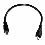 頂尖總務 Micro USB 轉 mini USB 5pin傳輸線/轉接線 25cm MicroB 轉 mini USB