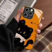 玻璃殼 黑貓 OPPO A6S A3X A5X A6X A91 A92S A96 A97 A98 A79 防摔 手機殼