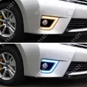Toyora Altis 11代 專用 ㄈ型 箭型 燈眉【白光日行燈+流水黃光轉向燈+夜間藍光】