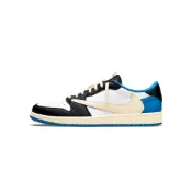 (店+)【NIKE 耐吉】Air Jordan 1 Low Fragment x Travis Scott 藤原浩 閃電 DM7866-140