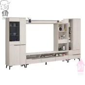 (店+)【X+Y】艾克斯居家生活館              羅恩 10尺組合電視櫃(展示櫃+長櫃).可拆賣.(台南市區免運費)