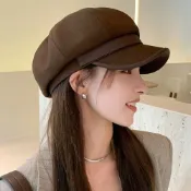 (店+)【EMMA SUE】韓國帽 休閒復古畫家帽 八角帽 帽子 鴨舌帽 狩獵帽 鴨舌貝雷帽 報童帽 小臉神器 搭配神器 實用禮物 小偷帽