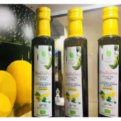 生飲級/卡拉布里有機檸檬冷壓初榨橄欖油(石磨有機檸檬與老樹橄欖果一起冷壓)(天然非加香料)溶入檸檬皮精油