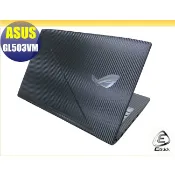 【Ezstick】ASUS GL503 GL503VM GL503VD Carbon黑色立體紋機身貼 DIY包膜