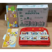 （近全新）陸版 巧虎 小火車英語發聲學習組（附2期卡片）幼幼版 小小班 雙語 英語遊戲 教具 玩具 巧連智 巧虎遊戲機