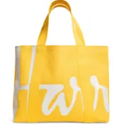 Harrods Medium Cotton Logo Tote Bag
