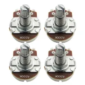 Fleor 4PCS 全尺寸長軸電位器吉他電位器 A500K / B500K /A250K /B250K 選擇