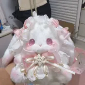 熱銷爆款 斜挎包 胸前包 小包包Parkdance 女生lolita垂耳兔百搭斜挎包高顔值ins洛麗塔兔子背包