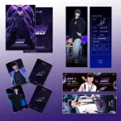 林俊傑周邊 JJ周邊 演唱會應援 明星應援物 林俊傑五件套年演唱會重拾快樂應援手幅明信片明星周邊滿天星 34d