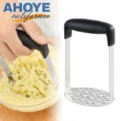  AHOYE 馬鈴薯不鏽鋼壓泥器 (搗碎器 壓蒜器 搗泥器 搗蒜器 壓碎器)