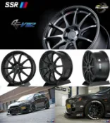 日本SSR正品GTV02輕量化旋壓 17吋4X100 7J ET42/ 5X114.3 8J ET45(配胎套餐大折扣)
