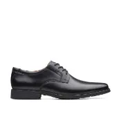 【Clarks】都會紳士 Tilden Plain 男款寬楦素面紳士鞋 (CLM10350D黑色)