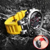 適配G-SHOCK卡西歐鋼鐵之心MTG-B1000/G1000改裝氟橡膠防水運動手錶帶配件
