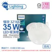 【PHILIPS飛利浦】LED 新一代 32166 愷欣 35W 6500K 白光 全電壓 吸頂燈 PH430993