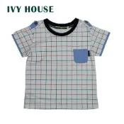 IVY HOUSE常春藤格紋印花造型圓領T恤631707(90~120CM)台灣製