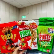 LUCKY補給站 日本 Glico 固力果 格利高 Pocky Pretz 巧克力棒 草莓棒 沙拉棒 番茄 沙拉