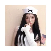 (店+)蝴蝶結可愛粉色水手帽韓版百搭甜美少女夏JK貝雷帽海軍帽子翻檐帽