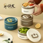 喜挖2店 【此商品為2入組】304不鏽鋼分格保溫飯盒學生上班族可微波爐加熱便當盒碗
