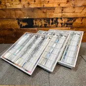 Roush - 【二手出清】T8 LED二尺四管 輕鋼架燈(含4支T8燈管) 格柵燈 辦公室燈 東亞 舞光 大友 飛利浦