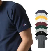 (店+)【Champion 謙品】冠軍 短袖 情侶裝 T425 美規 6.1oz 刺繡logo 素T 大尺碼 男生衣著(多色可選)