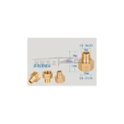(店+)2分內牙轉1分外牙 銅卜申 銅內外牙接頭 水管轉接 轉接頭 六角卜申 補芯 異徑接頭 閥門接頭 異轉補心