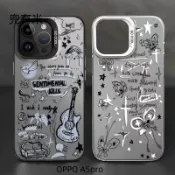 塗鴉蝴蝶 防摔手機殼 OPPO A6S A6X A5 A3 pro A3X A79 A78 A98 A77 A74 5G
