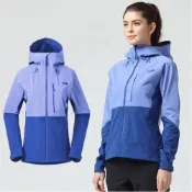 59折【美國 The North Face】女款 GORE-TEX 防水透氣耐磨可調節連帽外套.夾克.風雨衣/領口三角防護片_3CH7 藍/紫 V