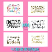【新店24h出貨-工廠直營】新款波波球貼紙 生日快樂蛋糕派對貼紙創意DIY氣球裝飾貼派對裝飾 結婚紀念日貼紙 我愛你貼紙