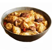 (店+)【說蔬人】麻油猴頭菇400g/蛋素 素食年菜/坐月子油飯/小家庭/年貨/家常菜/素食冷凍/年菜必備/全廣麻油猴頭菇煲