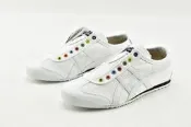 Asics Onitsuka Tiger 鬼塚虎 Mexico 66 白黑 彩虹鞋孔 帆布鞋 懶人鞋 男女鞋 無鞋帶