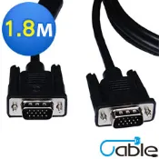 Cable 纖細型高解析度VGA顯示器視訊線 15Pin公-公 1.8公尺