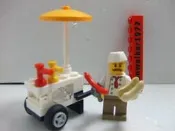 【積木2010】樂高 LEGO 熱狗 攤車 (含人偶及 熱狗 道具)(零件為全新未組裝)(60134)