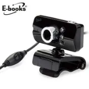【文具通】缺貨 E-books 中景 W10 網路 HD 高畫質 LED 燈攝影機 E-PCC072 
