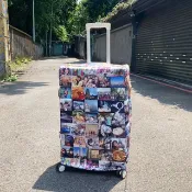 【客製化禮物】旅行照片 行李箱套   可以提供自己的照片製作