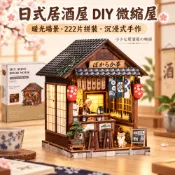 現貨 DIY小屋 袖珍屋 日式小屋 和風街景 居酒屋 微縮模型 模型屋 手作材料包 居家擺飾 生日禮物 萬聖節禮物