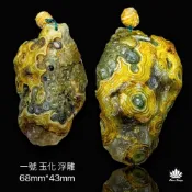 (店+)👑收藏級 稀有大顆粒 蒙古 浮雕 天眼石 玉化 眼睛石 文石 九眼石頁岩 天珠 手把件 收藏品 把玩