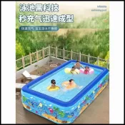 【免運】灣現/貨 游泳池嬰兒童家用大型加厚加大號折疊泳池充氣洗澡池大人寶寶成人