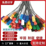 可開發票💖 抽緊式一次性鋼絲鉛封電錶水錶貨櫃物流油罐車鋼絲封簽