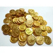金幣 巧克力可可 迷你-小金幣可可巧克力-喜糖 新春 開市 彩券  1公斤裝-開市 春節 彩券 拜拜 可可 金幣